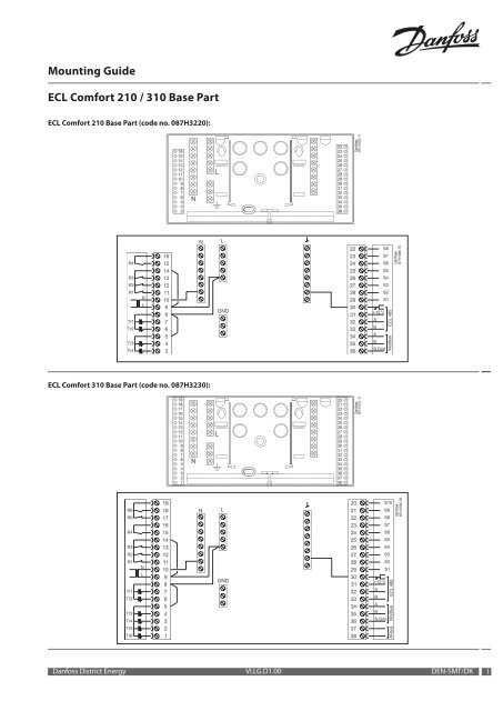 Схема подключения ecl 210