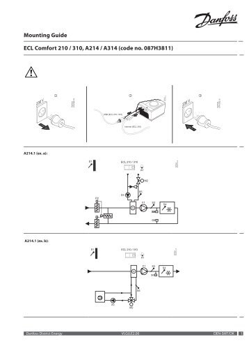 ECL Comfort 210/310, A214/A314 Mounting Guide - Danfoss ...