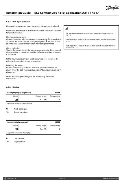 ECL Comfort 210/310, A217/A317 Installation Guide - Danfoss ...