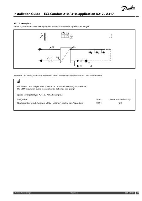 ECL Comfort 210/310, A217/A317 Installation Guide - Danfoss ...