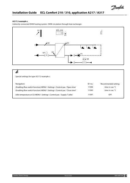 ECL Comfort 210/310, A217/A317 Installation Guide - Danfoss ...