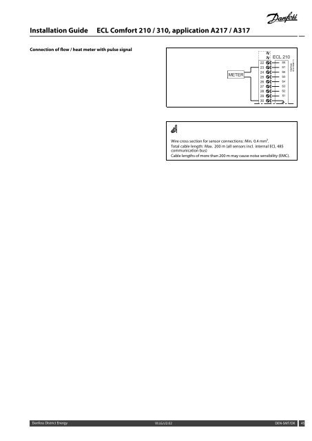 ECL Comfort 210/310, A217/A317 Installation Guide - Danfoss ...