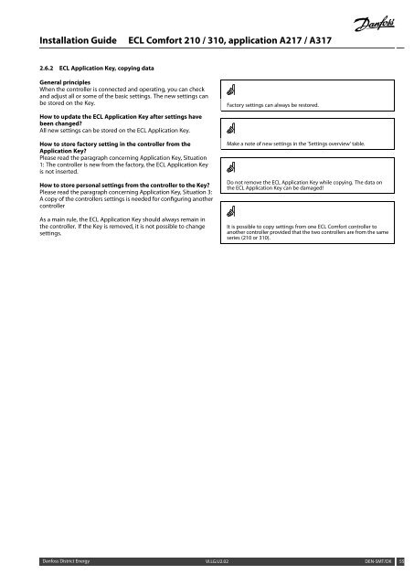 ECL Comfort 210/310, A217/A317 Installation Guide - Danfoss ...