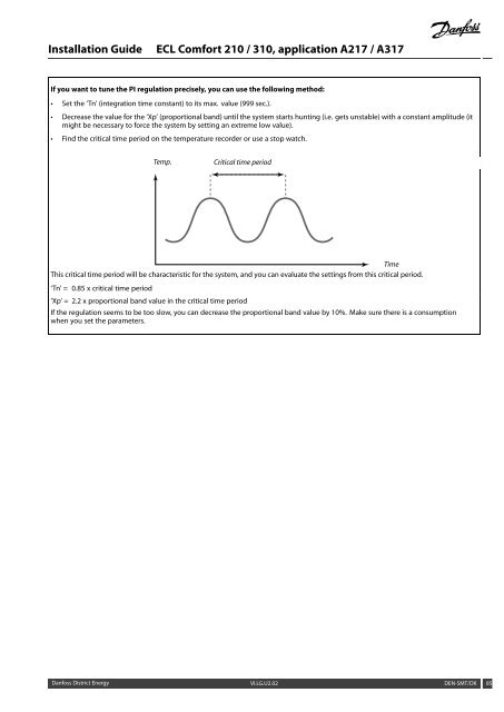 ECL Comfort 210/310, A217/A317 Installation Guide - Danfoss ...