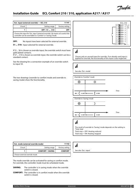 ECL Comfort 210/310, A217/A317 Installation Guide - Danfoss ...