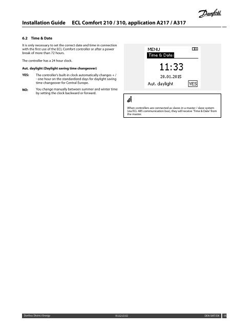 ECL Comfort 210/310, A217/A317 Installation Guide - Danfoss ...