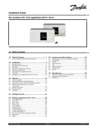 ECL Comfort 210/310, A214/A314 Installation Guide - Danfoss ...