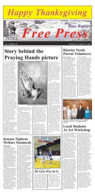 eFreePress 11.24.11.pdf - Blue Rapids Free Press