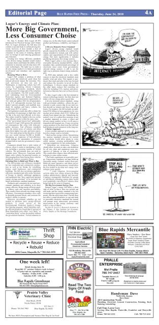 eFreePress 06.24.10.pdf - Blue Rapids Free Press