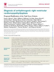 Diagnosis of arrhythmogenic right ventricular cardiomyopathy ...