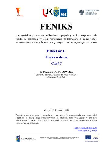 FENIKS - Fizyka nie tylko dla gimnazjalistów