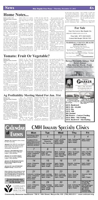 eFreePress 12.27.12.pdf - Blue Rapids Free Press