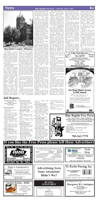 eFreePress 06.02.11.pdf - Blue Rapids Free Press