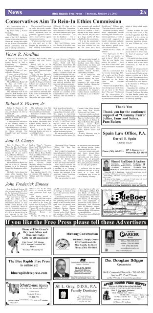 eFreePress 01.24.13.pdf - Blue Rapids Free Press