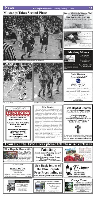 eFreePress 01.24.13.pdf - Blue Rapids Free Press