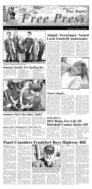 eFreePress 01.26.12.pdf - Blue Rapids Free Press