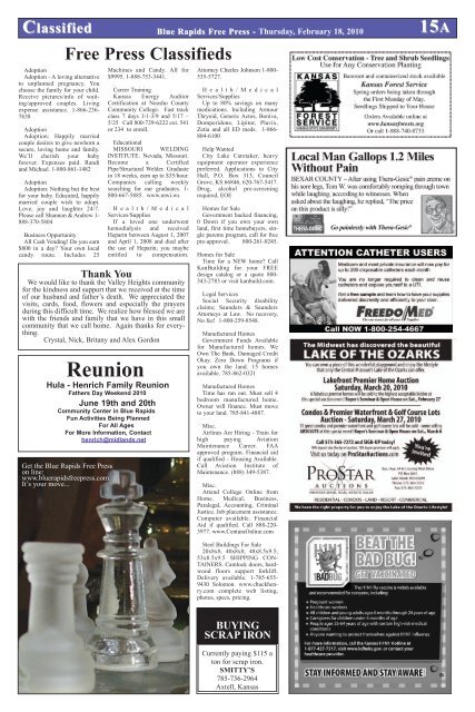 eFreePress 02.18.10.pdf - Blue Rapids Free Press