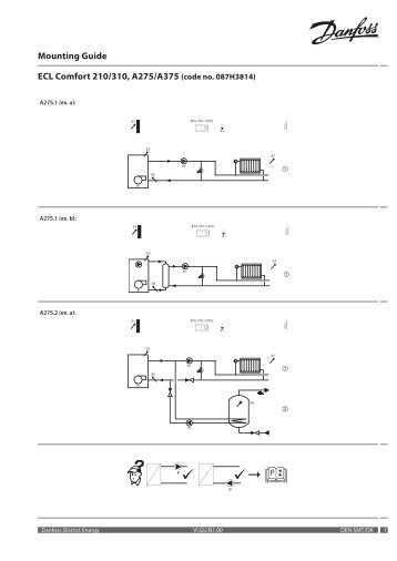 Mounting Guide ECL Comfort 210/310, A275/A375 - Danfoss ...