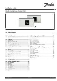 Installation Guide ECL Comfort 210, application A230 - Danfoss ...