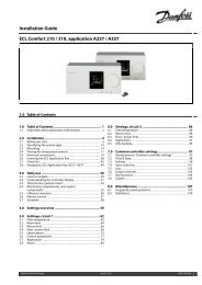 ECL Comfort 210/310, A237/A337 Installation Guide - Danfoss ...