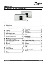 ECL Comfort 210/310, A275/A375 Installation Guide - Danfoss ...