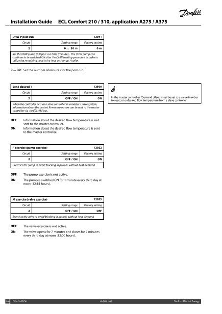 ECL Comfort 210/310, A275/A375 Installation Guide - Danfoss ...