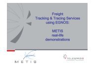 METIS real-life demonstrations - Projet EuroMed Transport