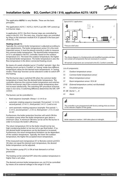 ECL Comfort 210/310, A275/A375 Installation Guide - Danfoss ...