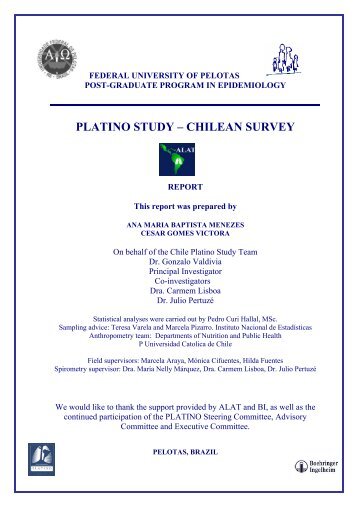 platino study – chilean survey - Escuela de Medicina