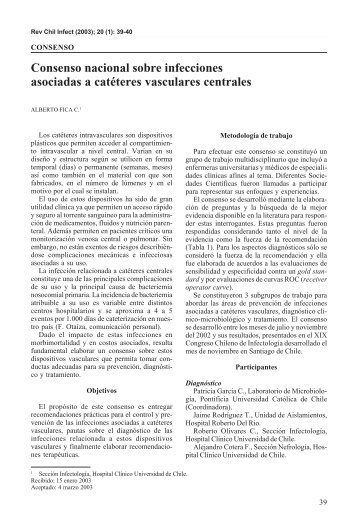 Consenso nacional sobre infecciones asociadas a catéteres ...