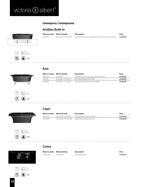 retail price list