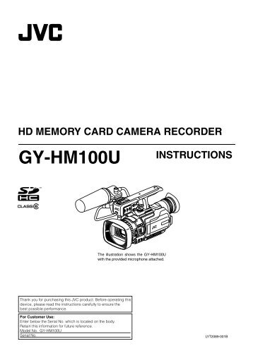 JVC GY-HM100U Manual