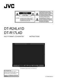 Operation manual for DT-R24L41 Monitor - JVC