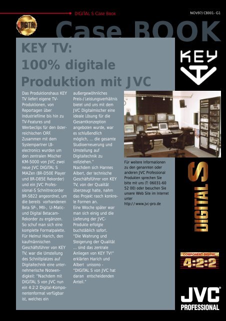 KEY TV: 100% digitale Produktion mit JVC