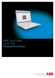 ABB i-bus® KNX i-bus® Tool Produktinformation