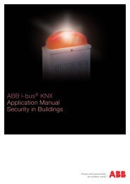 ABB i-bus® KNX Application Manual Security in Buildings