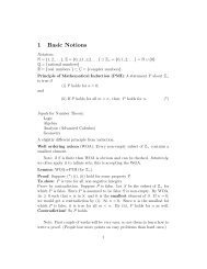 1 Basic Notions - Caltech Mathematics Department