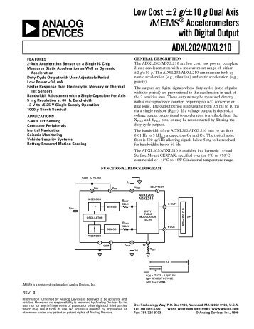 ADXL202/210 data sheet