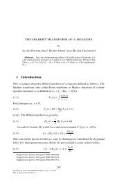 1 Introduction - Mathematics Department - Caltech