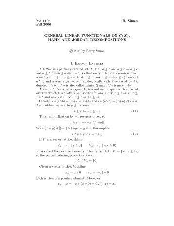 Banach Lattices and the Dual of C(X)