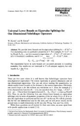 Physics Universal Lower Bounds on Eigenvalue Splittings ... - Caltech