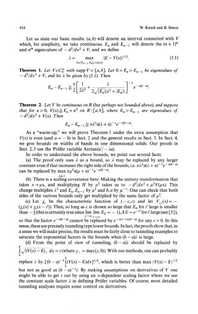 Physics Universal Lower Bounds on Eigenvalue Splittings ... - Caltech