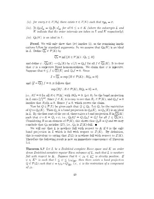 Representations of positive projections 1 Introduction - Mathematics ...