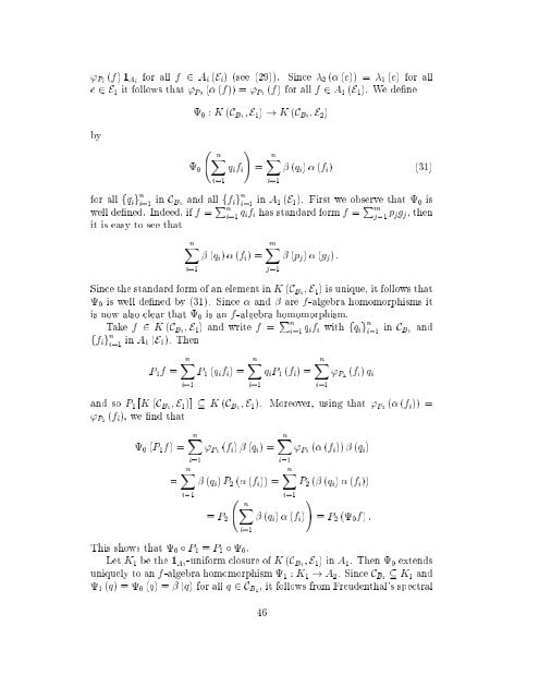 Representations of positive projections 1 Introduction - Mathematics ...