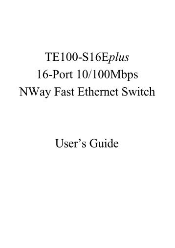 TE100-S16Eplus 16-Port 10/100Mbps NWay Fast Ethernet Switch ...