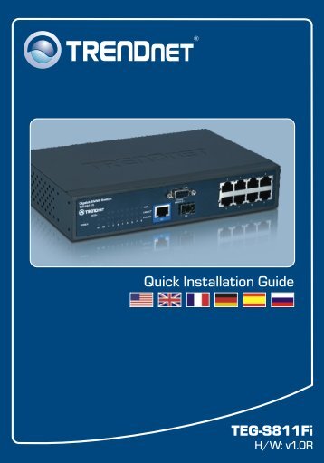 TEG-S811Fi Quick Installation Guide - TRENDnet