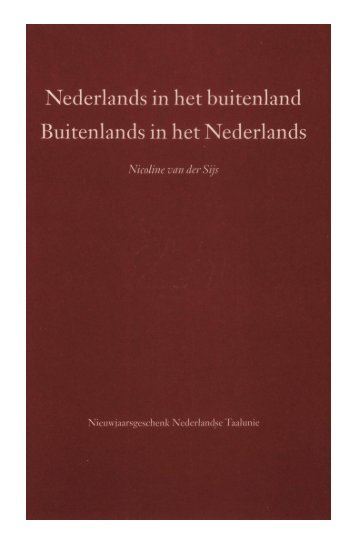 Nederlands in het buitenland Buitenlands in het Nederlands