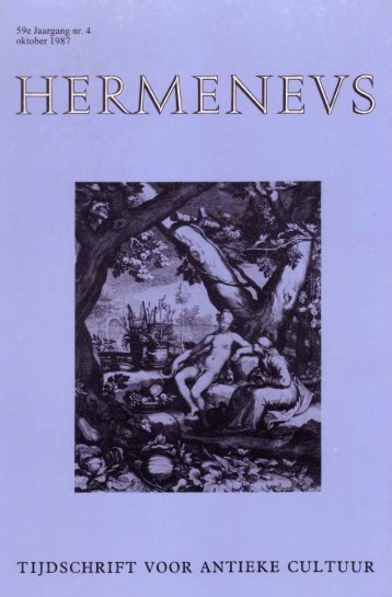 HERMENEUS jrg 59-1987 nummer 4 - Tresoar