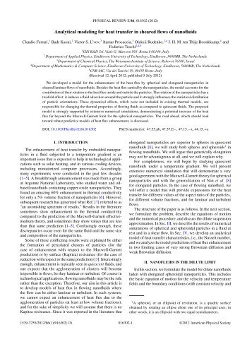 Analytical modeling for heat transfer in sheared flows of nanofluids