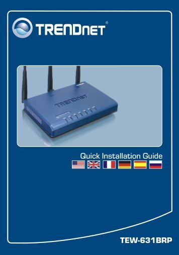 TEW-631BRP Quick Installation Guide - TRENDnet